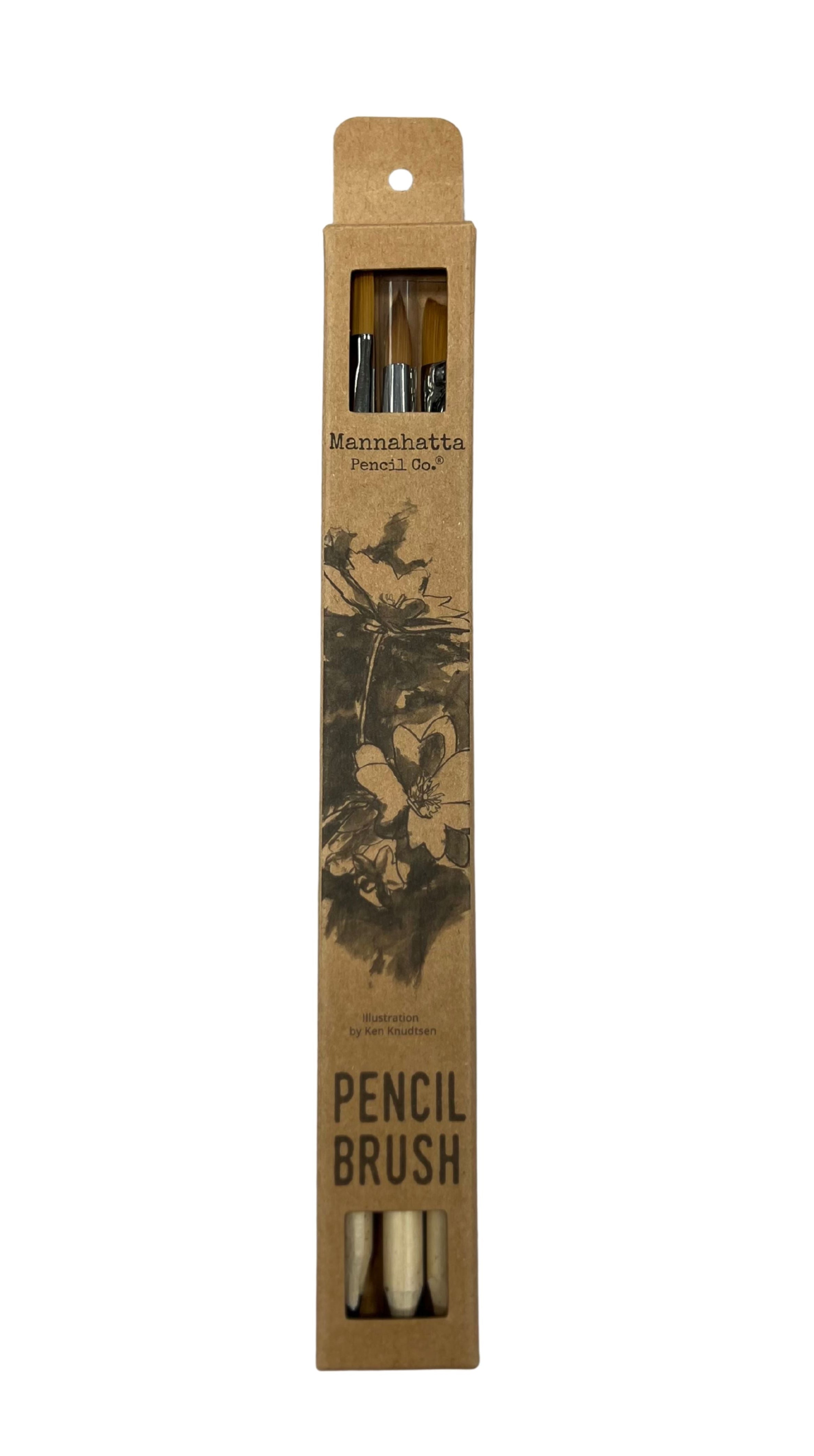 Graphite Pencil Brush Set of 3