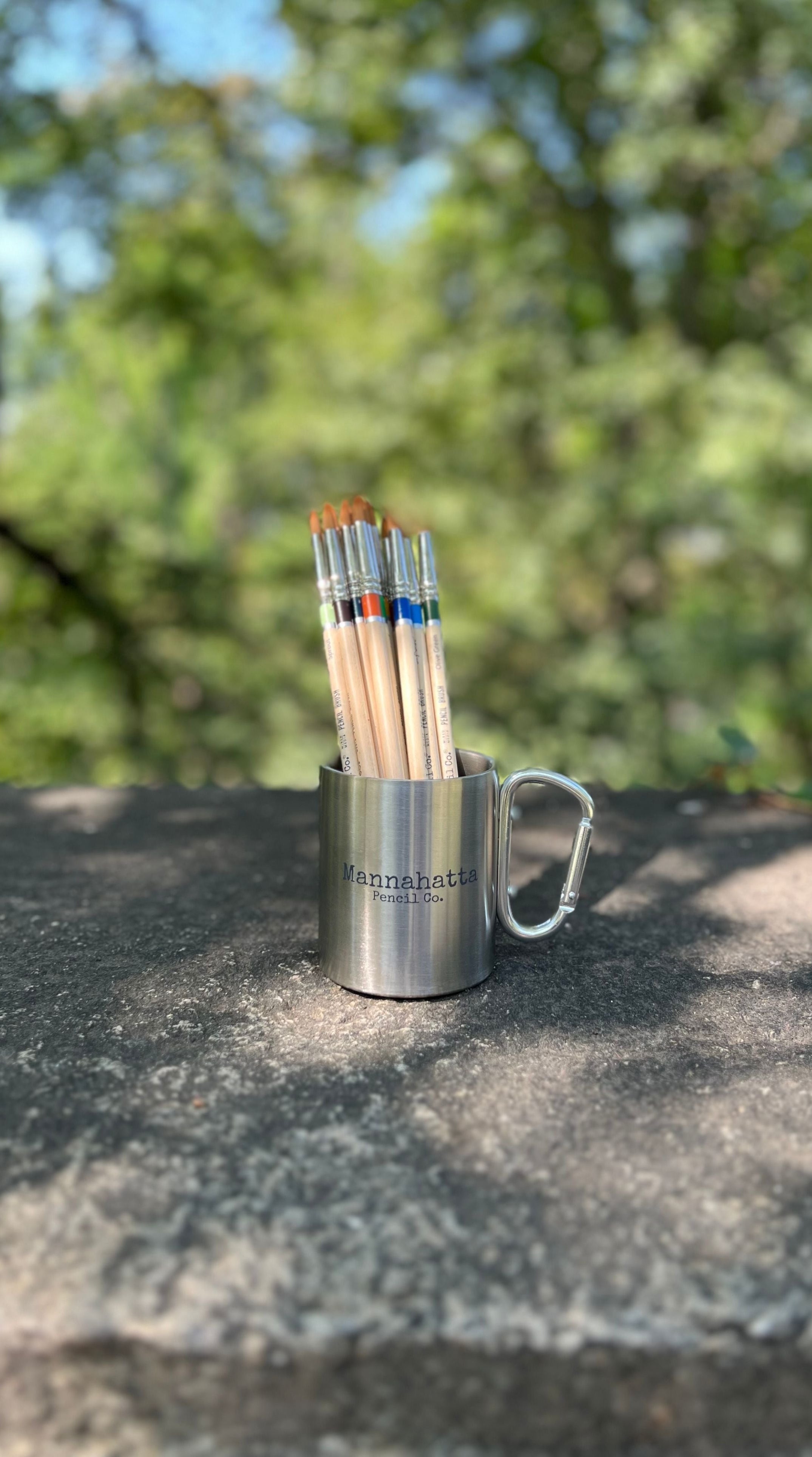 Steel Mug with Carabiner Handle